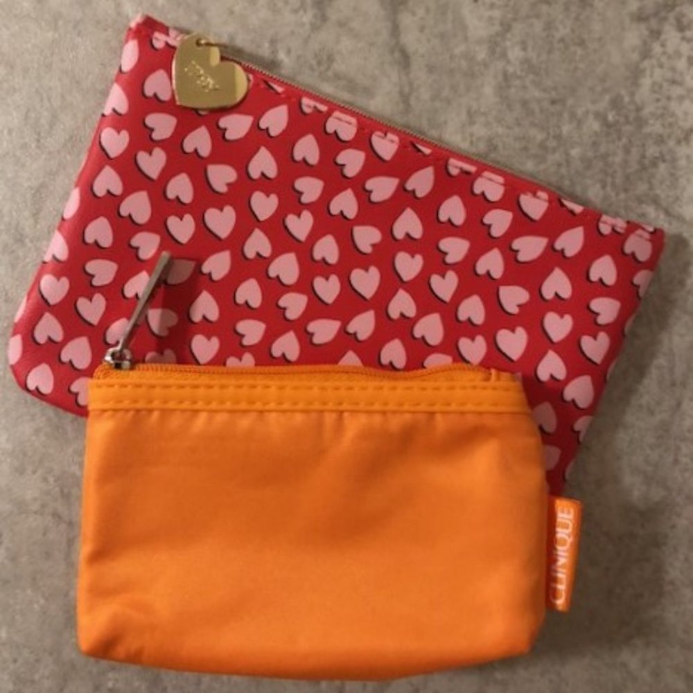Clinique and Ipsy Small Cosmetic Bags NWOT